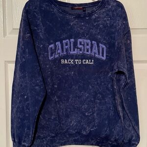 Basix of America Blue Tie-Dye Sweatshirt